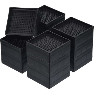 Takira Bed Risers Heavy-Duty,4 Pack,Adjustable Height Edge-Wrapped Design Suitable for Desk Legs,Sofas. Takira Bed Risers Heavy-Duty,4 Pack,Adjustable Height Edge-Wrapped Design Suitable for Desk Legs,Sofas.