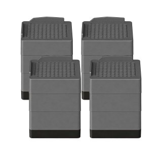 Takira 4 Pack Bed Risers Height-Adjustable,Heavy-Duty,L-Shaped Edge Design,Anti-Slip,Desk Legs,Sofa. Takira 4 Pack Bed Risers Height-Adjustable,Heavy-Duty,L-Shaped Edge Design,Anti-Slip,Desk Legs,Sofa.